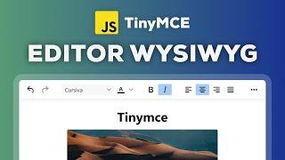 Como agregar un editor de texto tipo word a tu página web | TinyMCE