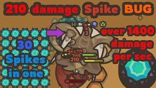 Taming.io stacked spike instakill bug (1400+ damage per second)