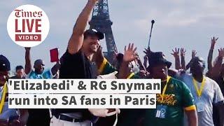 'Elizabedi' & RG Snyman randomly run into singing Springbok fans in Paris