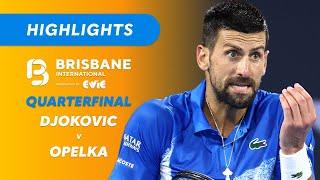 Novak Djokovic v Reilly Opelka - Brisbane International Highlights | Wide World of Sports