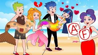 Princess Dress Up My Friend is a Mermaid! Hilarious Cartoon Animation