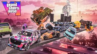 CARA A CARA CON COCHES ALEATORIOS PERO EL ÚLTIMO EXPLOTA! ESPECIAL GTA 6!! - GTA 5 ONLINE