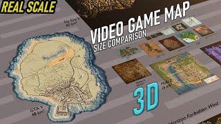 The Ultimate Video Game Map Size Comparison 3D - Real Scale