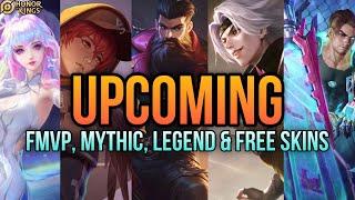 HOK: UPCOMING NEW FMVP, MYTHIC, LIMITED & FREE SKINS | Honor of Kings