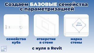 БАЗОВЫЕ семейства Revit: параметризация С НУЛЯ