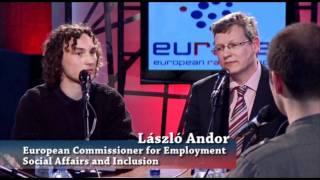 Connect.Euranet Debate on Youth Unemployment: Students go face to face with  László Andor