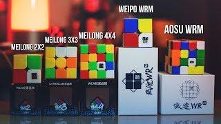 ️ Топовые кубики Рубика: MOYU AOSU WRM, MOYU WEIPO WRM и бюджетные: MEILONG 2x2, 3x3, 4x4