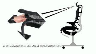 Эргономичное кресло с подножкой и подставкой для ноутбука Comfort Seating Ergohuman Plus Station