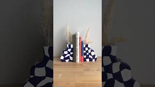 Vase bookends  #clayart #pottery #books #airdryclay #craft