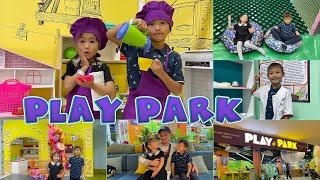 Көзайым& Алинұр от души Батутта ойнады️Play Park