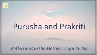 Purusha and Prakriti  |  RE 184