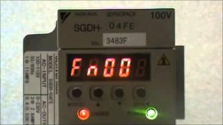 How To Reset A Yaskawa Sigma II Servo Pack Back To Factory Default Settings
