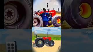 Tractor stunt | Tractors Stuck In Mud  Kubota Tractor  Off Roads #shorts 