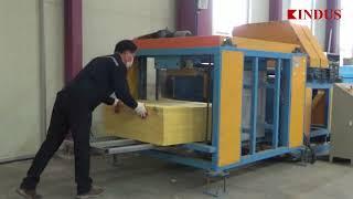 KINDUS - Mineral(Rock)-wool Board Cutting Machine for Corrugated Roof Shape