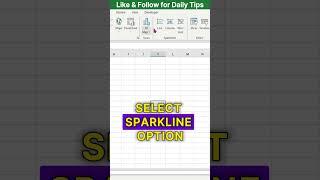 #Excel Tips: How to Make Sparkline Charts in Excel. #exceltips #exceltutorial