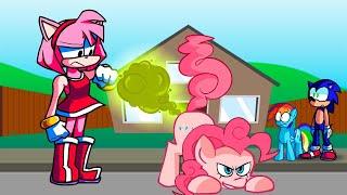 Amy VS Pinkie Pie - Blockhead but... it's deadly farting