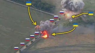 25-Tank Russian Convoy Ambushed by Ukrainian Artillery in Surprise Strike - Then THIS Happened...