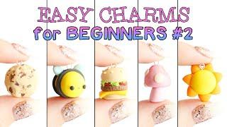 Easy Charms For Beginners #2│5 in 1 Polymer Clay Tutorial