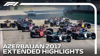 Ricciardo's Chaotic Baku Win | Extended Race Highlights | 2017 Azerbaijan Grand Prix