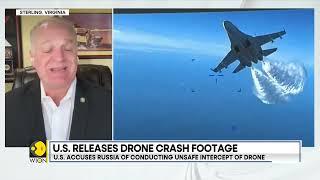 Russian Fighter Jet Forces Down US Reaper Drone: Footage Released by US Military | US Drone Video