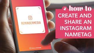 How to Create and Share an Instagram Nametag