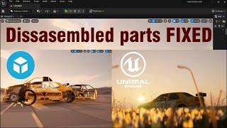 How to import an fbx file to Unreal Engine 5.1 with NOT disassembled parts? #ue5