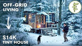 Self-Sufficient Man Built an Off-Grid Tiny House Homestead & Lives on a Minimal Budget