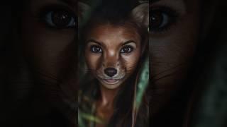 Were-marten woman AI generation