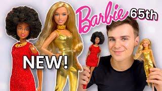 NEW 65th Anniversary BARBIES! Fashionistas No. 221 & 222. 1979 Black Barbie & 1980 Golden Dreams !