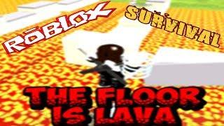 ВЫЖИВАНИЕ в Роблокс! Спасаемся от Лавы! The floor is lava Детское видео Игровой мульт