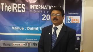 The IRES International Conference, Dubai, 14th October 2016