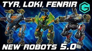 TYR & LOKI & FENRIR are in the clan battles. War Robots Роботы Скандинавы в клановых Боях!