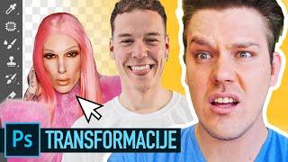 NAJLUĐE PHOTOSHOP TRANSFORMACIJE! | Dennis Domian