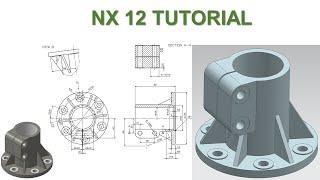 NX 12 Tutorial #53 | 3D Model Basic Beginners