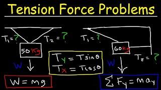 Tension Force Physics Problems