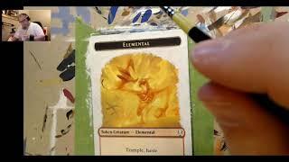 MTG Altered Art (time-lapse) #3 - DOM Elemental Token