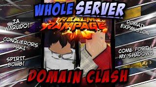 The WHOLE SERVER (tries to) DOMAIN CLASH In Realm Rampage!