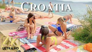 Beach Walk 4K Croatia | Walking along the Coast of Zadar with Olivia