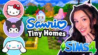 building SANRIO inspired Tiny Homes in The Sims 4