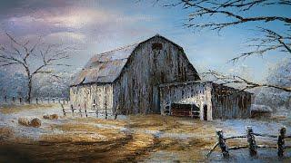 Palette Knife Barn | Landscape Painting Demo