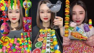 Asmr sweet lollipop chews and magical candy toy mukbang #asmr #eating #mukbang #candy