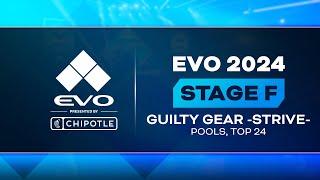 Evo 2024 Day 2: Stage F - GGST - Pools, Top 24