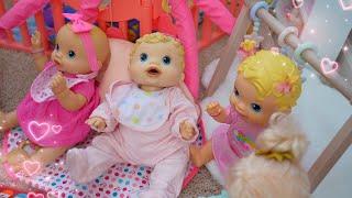 Baby Alive doll Daycare Routine and Feeding baby doll videos compilation