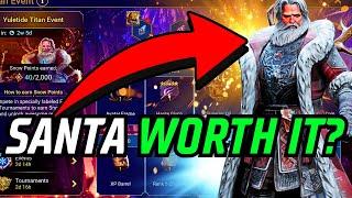 OLD MAN SIR NICOLAS WORTH YOUR RESOURCES? YULETIDE TITAN EVENT LIVE! | RAID: SHADOW LEGENDS