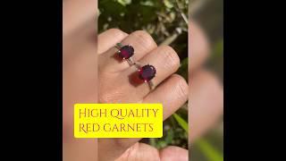 High quality red garnet rings (handcrafted jewelry) for sale in the Philippines