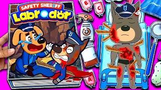 Sheriff Labrador...Oh no, What happened to Dobie? | Make Quiet Book️Diy Paper️