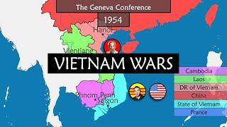 The Vietnam Wars - Summary on a Map