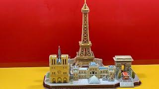 DIY Craft Instruction 3D Puzzle Cubicfun PARIS