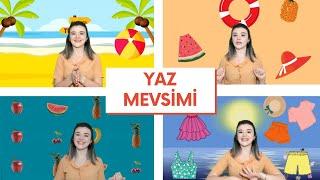 YAZ MEVSİMİ | OKUL ÖNCESİ MEVSİMLERİ TANIYALIM | Yaz Mevsimi Özellikleri Nedir? Mevsimler Aylar