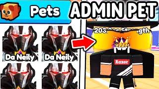 How I Got SECRET ADMIN DA NEILY PETS in Roblox Arm Wrestle Simulator..